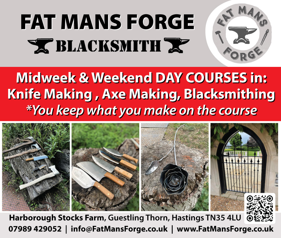 Fat Mans Forge Blacksmith Course Experience near Hastings